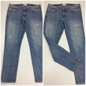 CURRENT ELLIOTT Light/Medium Wash The Fling New Love Repair 5 Pocket Jeans